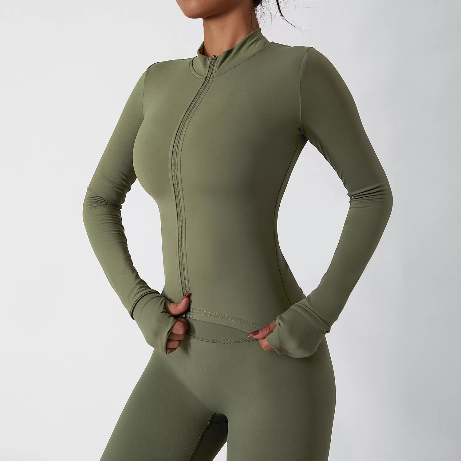 Women's Activewear Jacket Sports Bra Leggings 4 Piece Set FGBTZ6116