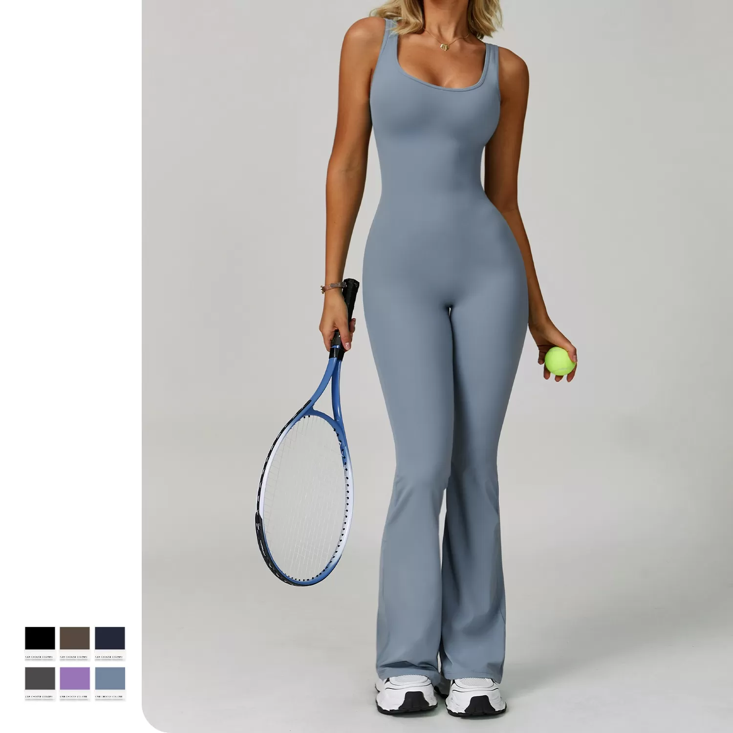 New Fashion Yoga One Piece Flare Jumpsuit FGBCLT8260