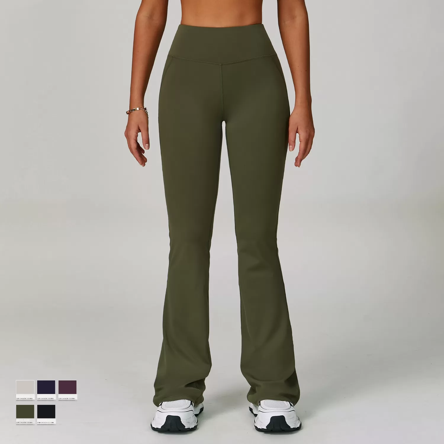 High Stretch Soft Yoga Legging for Women Elevate Bell-bottom Pants FGBECK3091-2