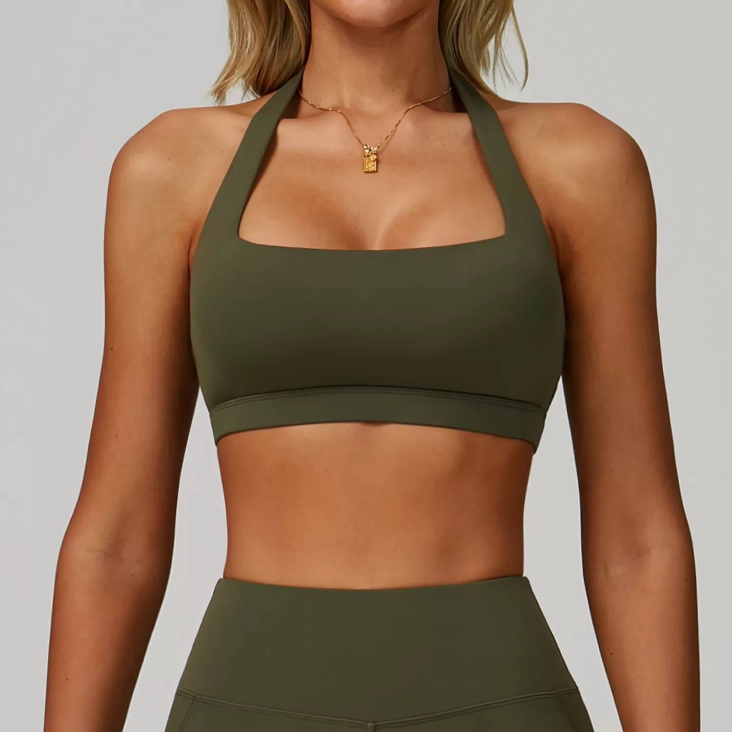Halter Neck Summer Sexy Running Beautiful Back Yoga Bra FGBEWX3091-1