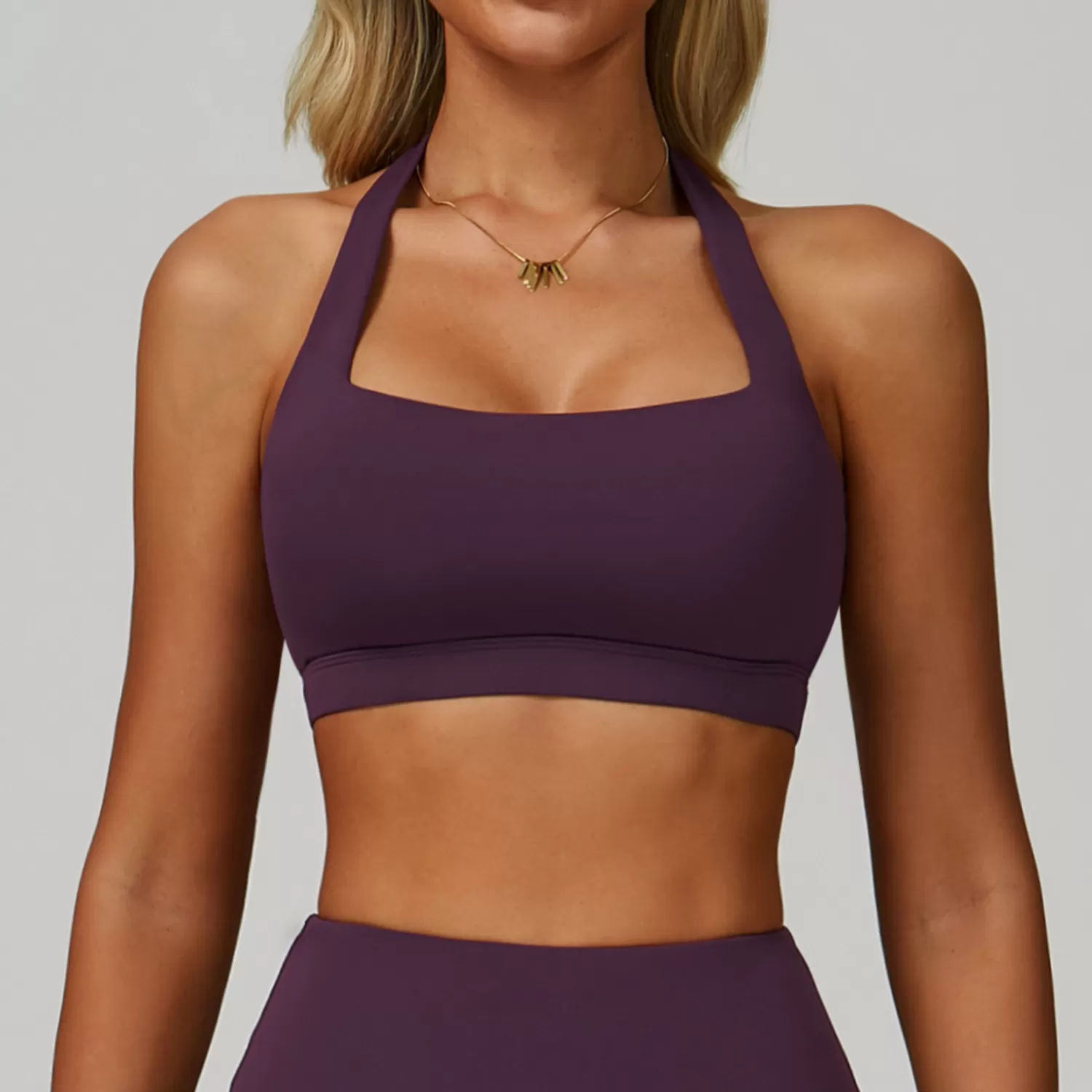Halter Neck Summer Sexy Running Beautiful Back Yoga Bra FGBEWX3091-1