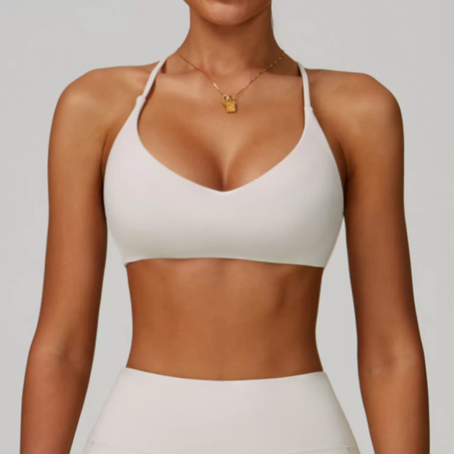 Women's Yoga Cross Back Sports Bra FGBEWX3091-2