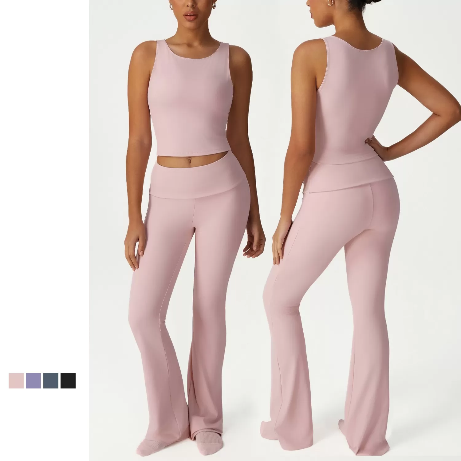 High Stretchy Yoga 2 Pieces Set For Women FGBSM2533