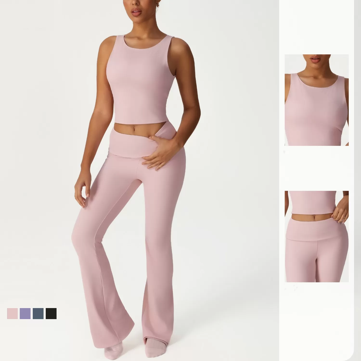 High Stretchy Yoga 2 Pieces Set For Women FGBSM2533