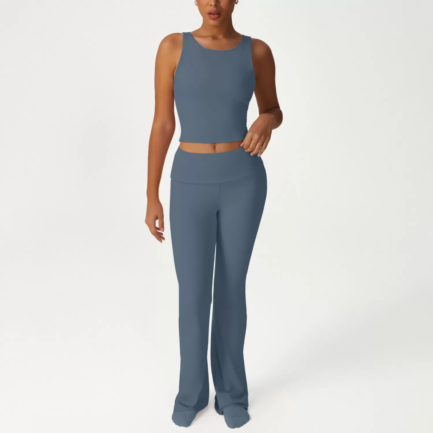 High Stretchy Yoga 2 Pieces Set For Women FGBSM2533