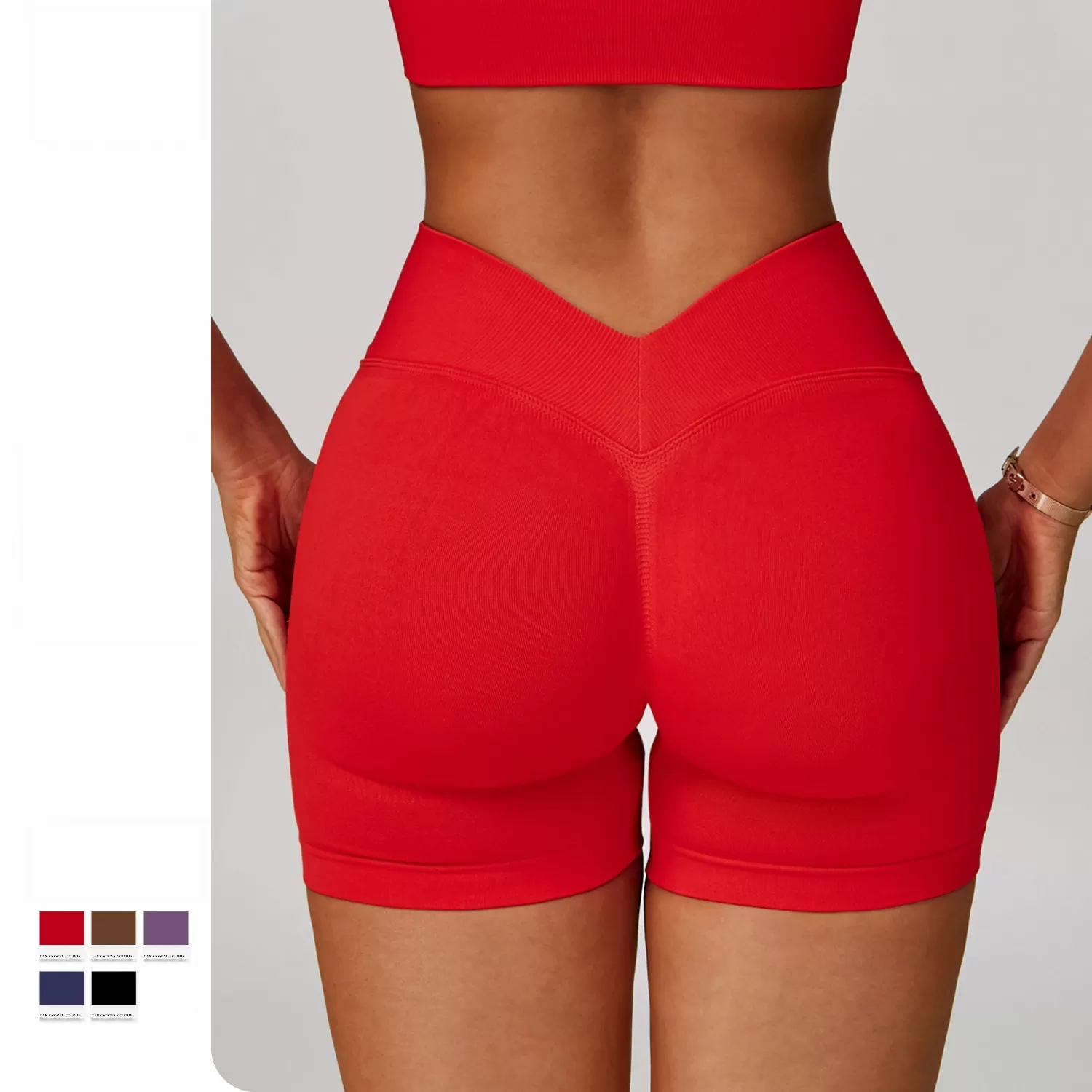 Quick-Drying Seamless Fitness  Hip Yoga Shorts FGBDDK7790