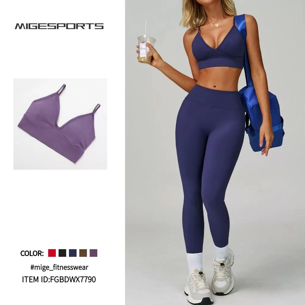 Light Seamless Soft Gym Workout Sport Yoga Bra FGBDWX7790