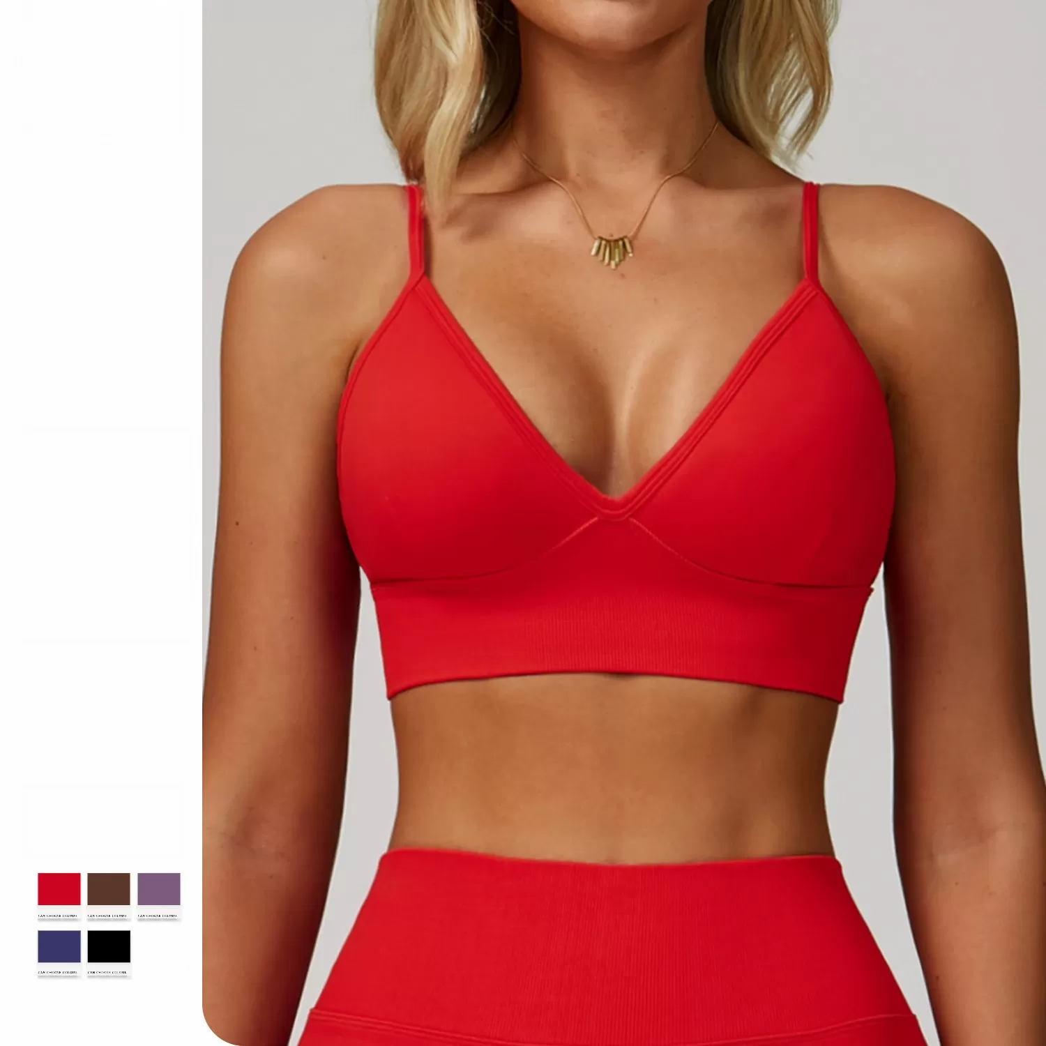 Light Seamless Soft Gym Workout Sport Yoga Bra FGBDWX7790