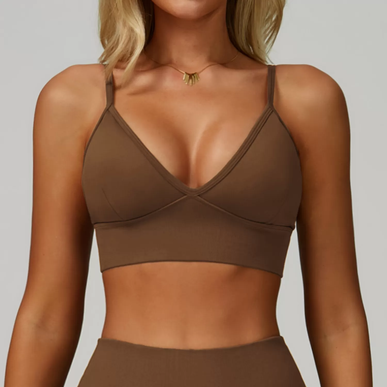 Light Seamless Soft Gym Workout Sport Yoga Bra FGBDWX7790