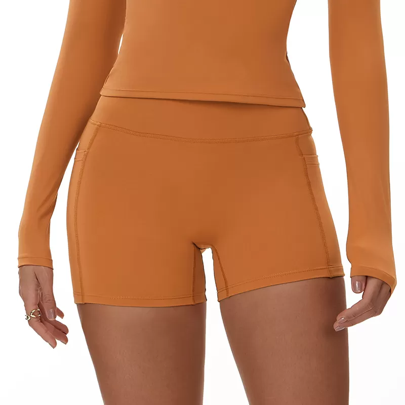 Gym Fitness Workout Running Sports Yoga Shorts With Pockets FGBEDK3101