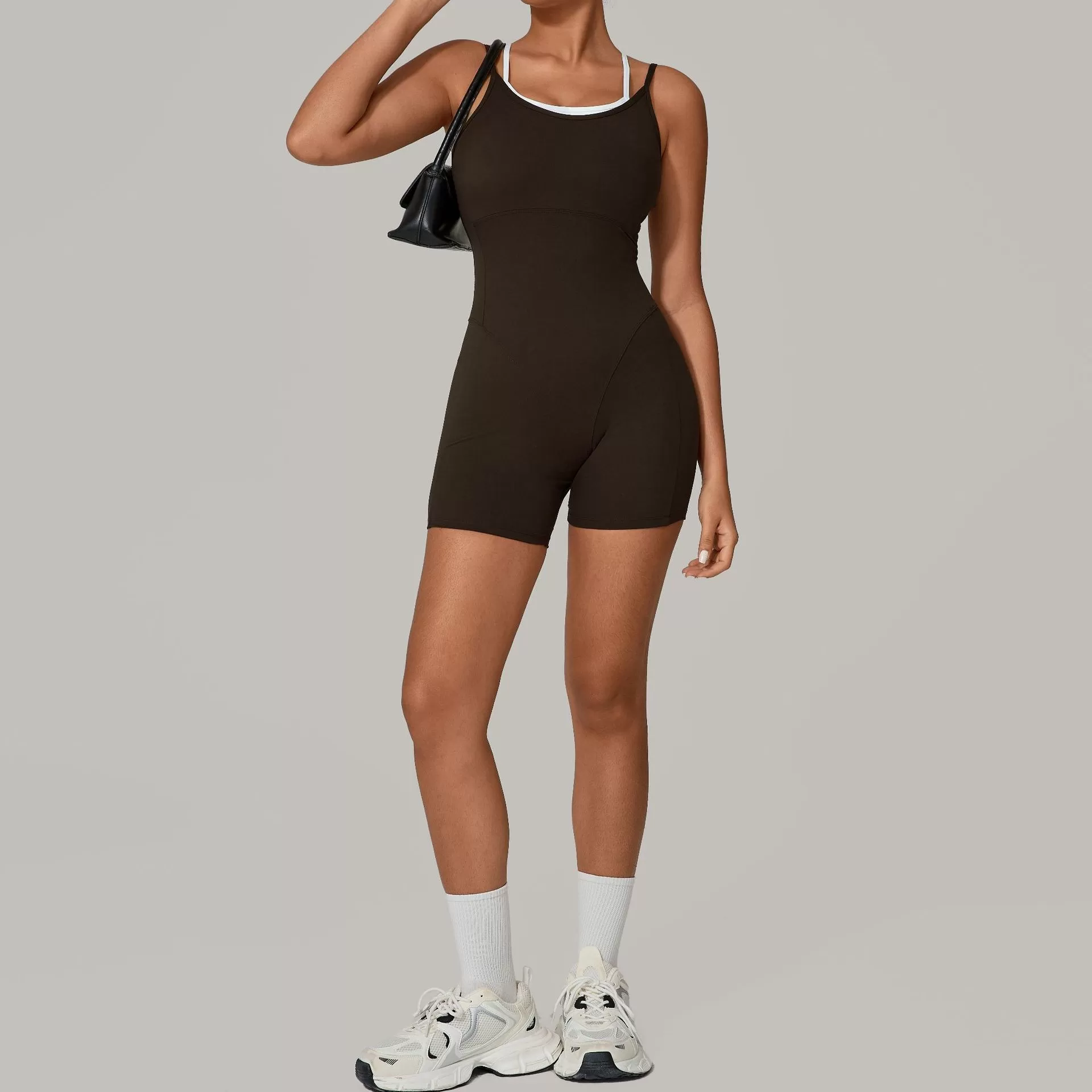 Women's Activewear One Piece Yoga Jumpsuit for Workouts FGB0627