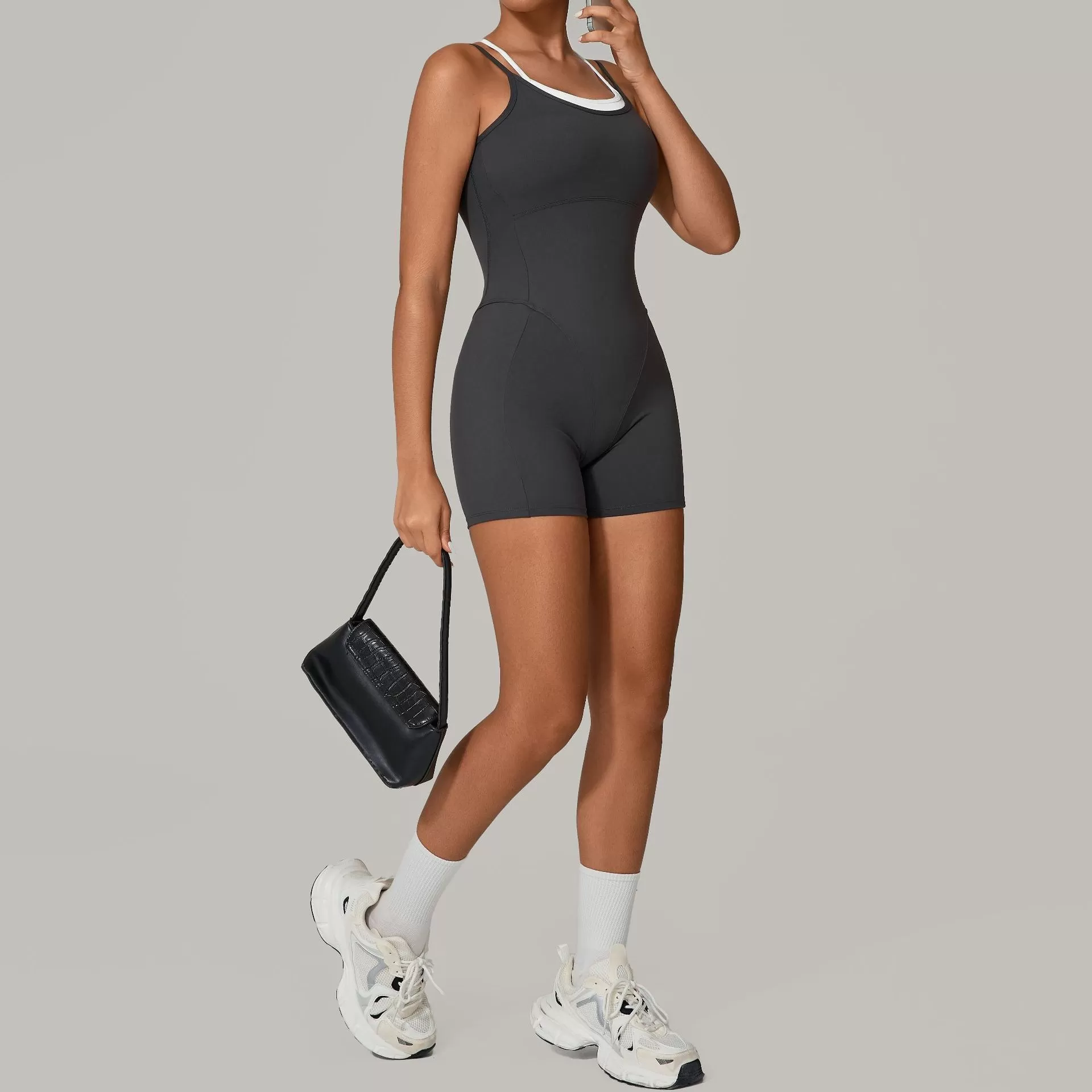 Women's Activewear One Piece Yoga Jumpsuit for Workouts FGB0627
