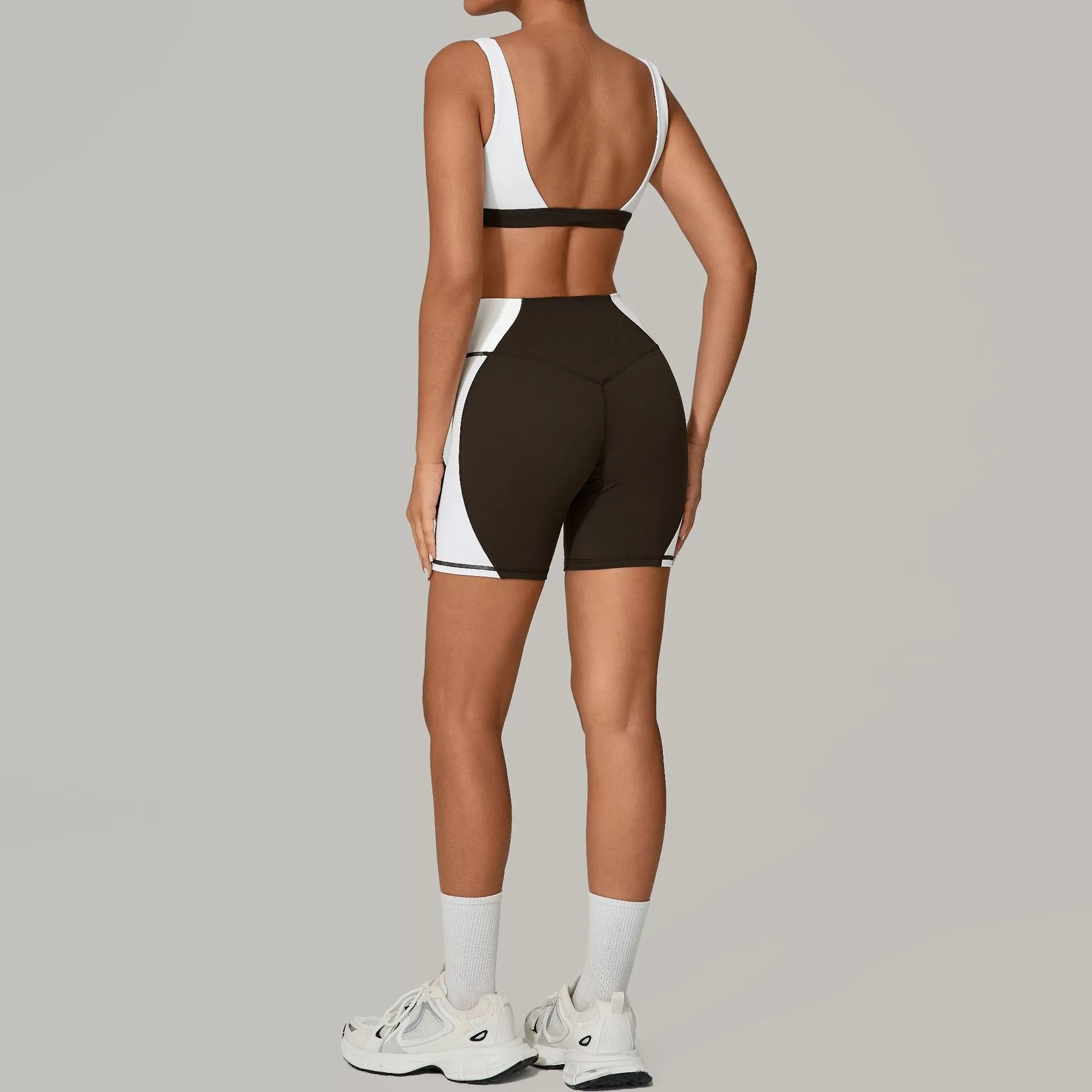 Women Quick Dry Breathable Sports Bra and Shorts 2 Pieces Gym Fitness Yoga Sets FGB2236+81987