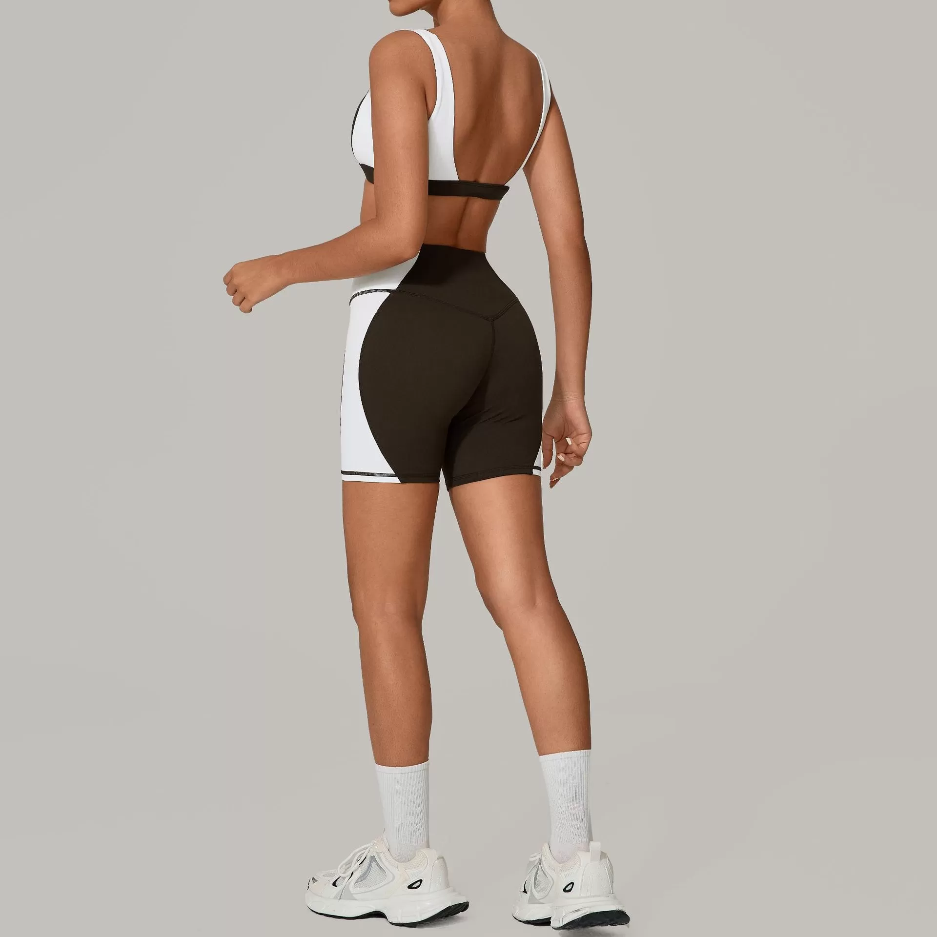 Women Quick Dry Breathable Sports Bra and Shorts 2 Pieces Gym Fitness Yoga Sets FGB2236+81987