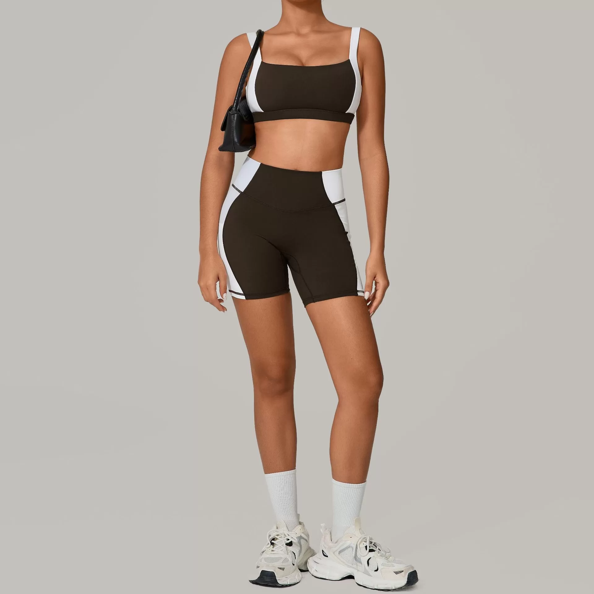 Women Quick Dry Breathable Sports Bra and Shorts 2 Pieces Gym Fitness Yoga Sets FGB2236+81987