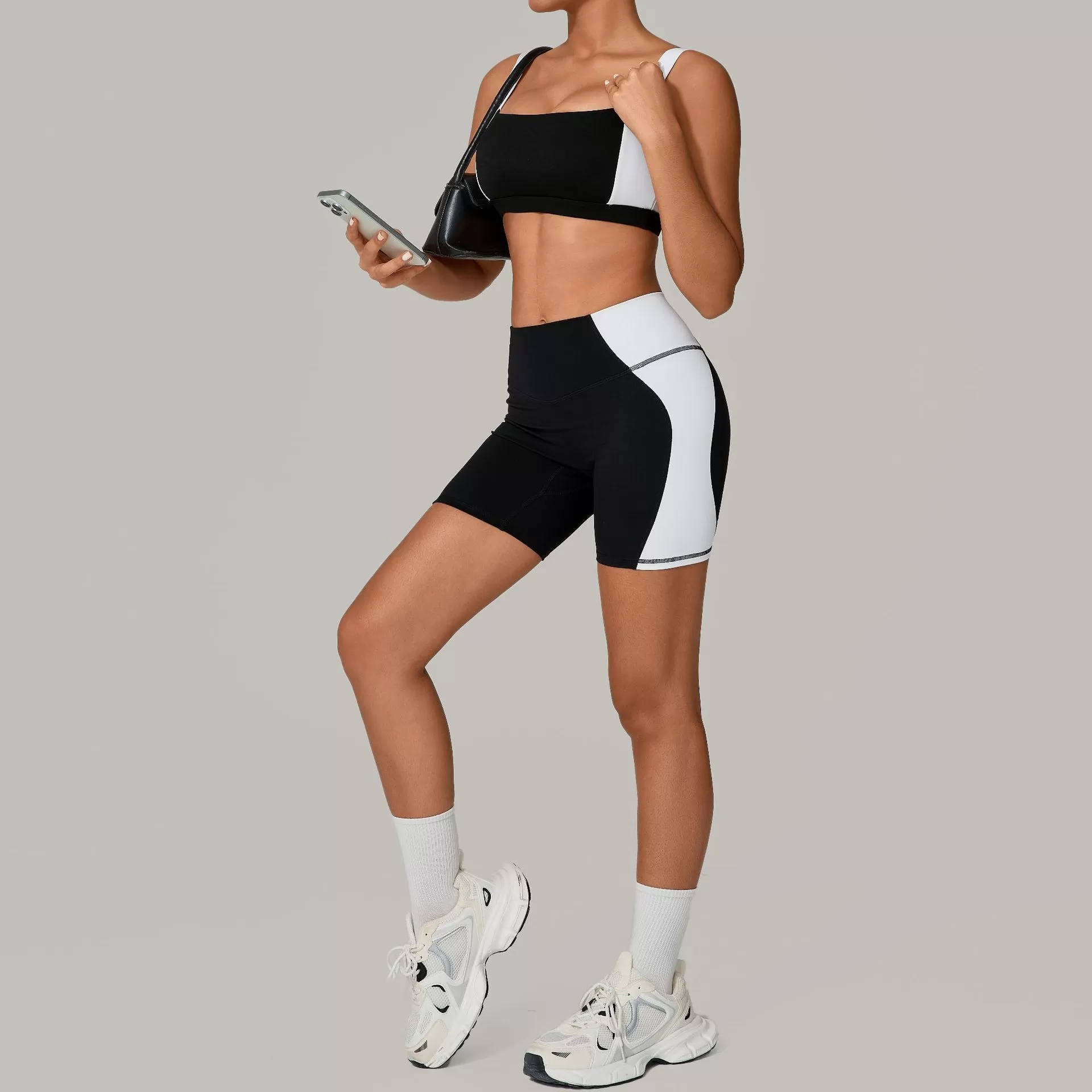 Women Quick Dry Breathable Sports Bra and Shorts 2 Pieces Gym Fitness Yoga Sets FGB2236+81987