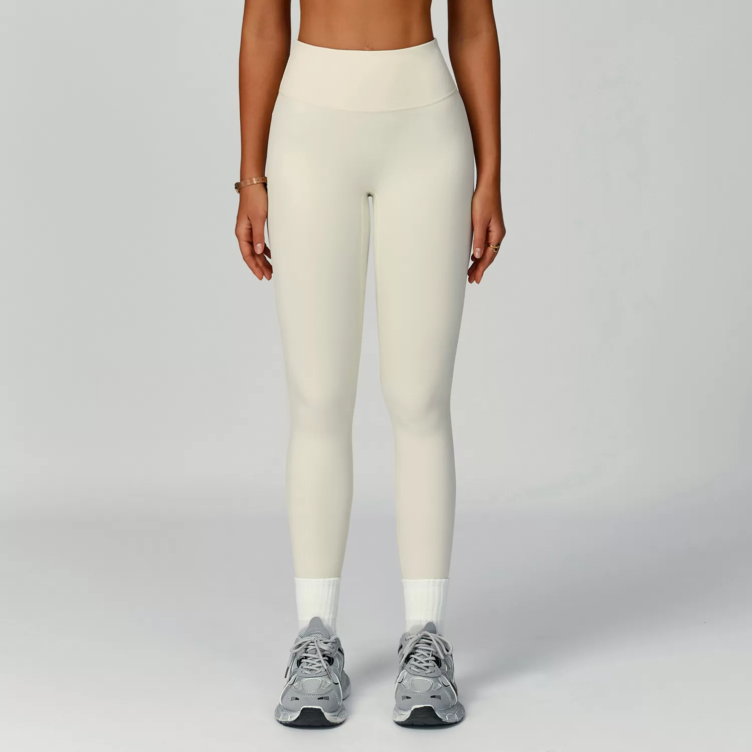 Custom Logo Activewear Spandex Nylon Elastic Waist Leggings FGBECK2029