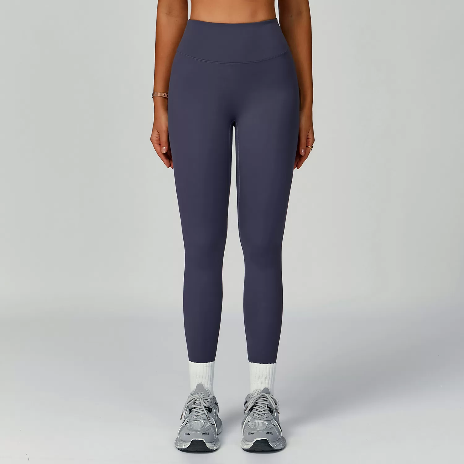 Custom Logo Activewear Spandex Nylon Elastic Waist Leggings FGBECK2029