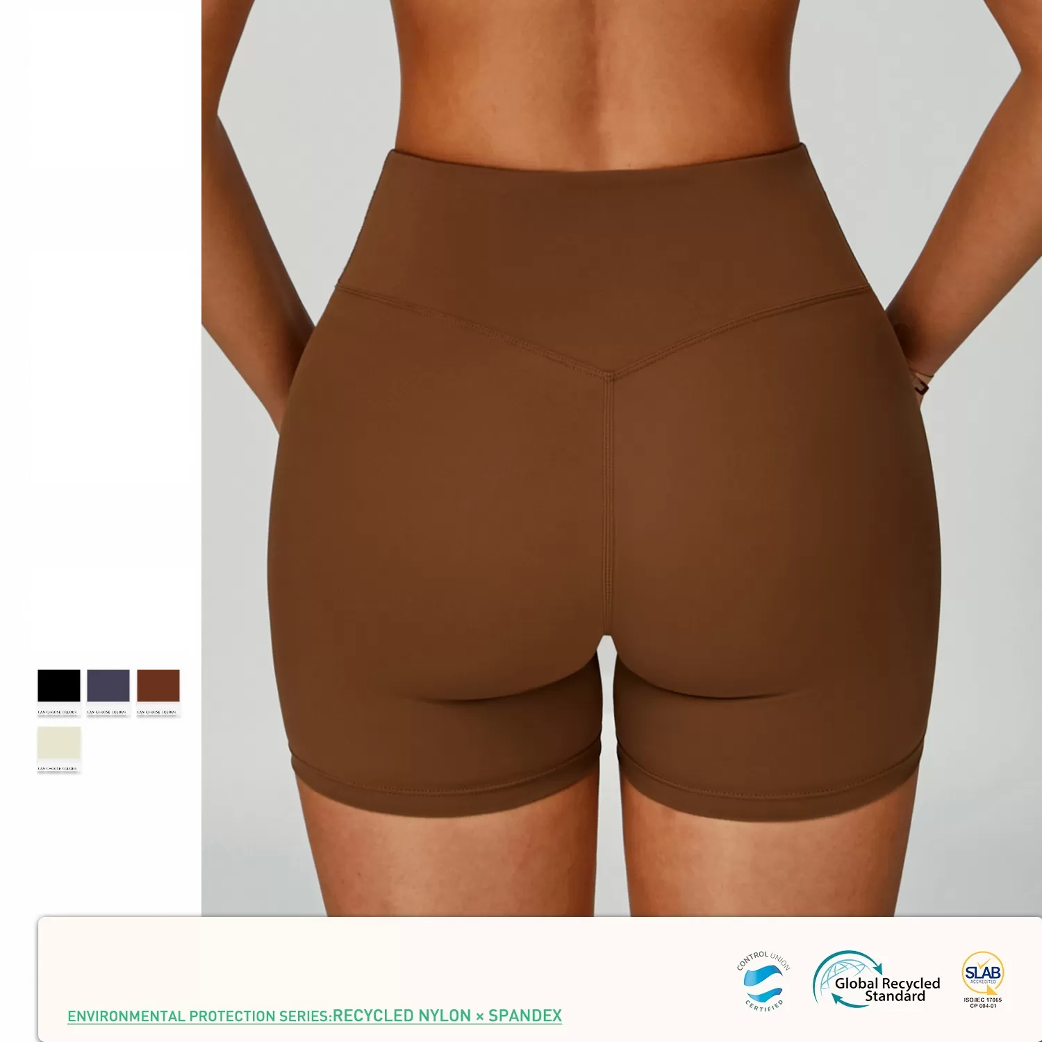 Quick Drying Yoga Wear High-Waist and Nude Feeling Workout Shorts  FGBEDK2029