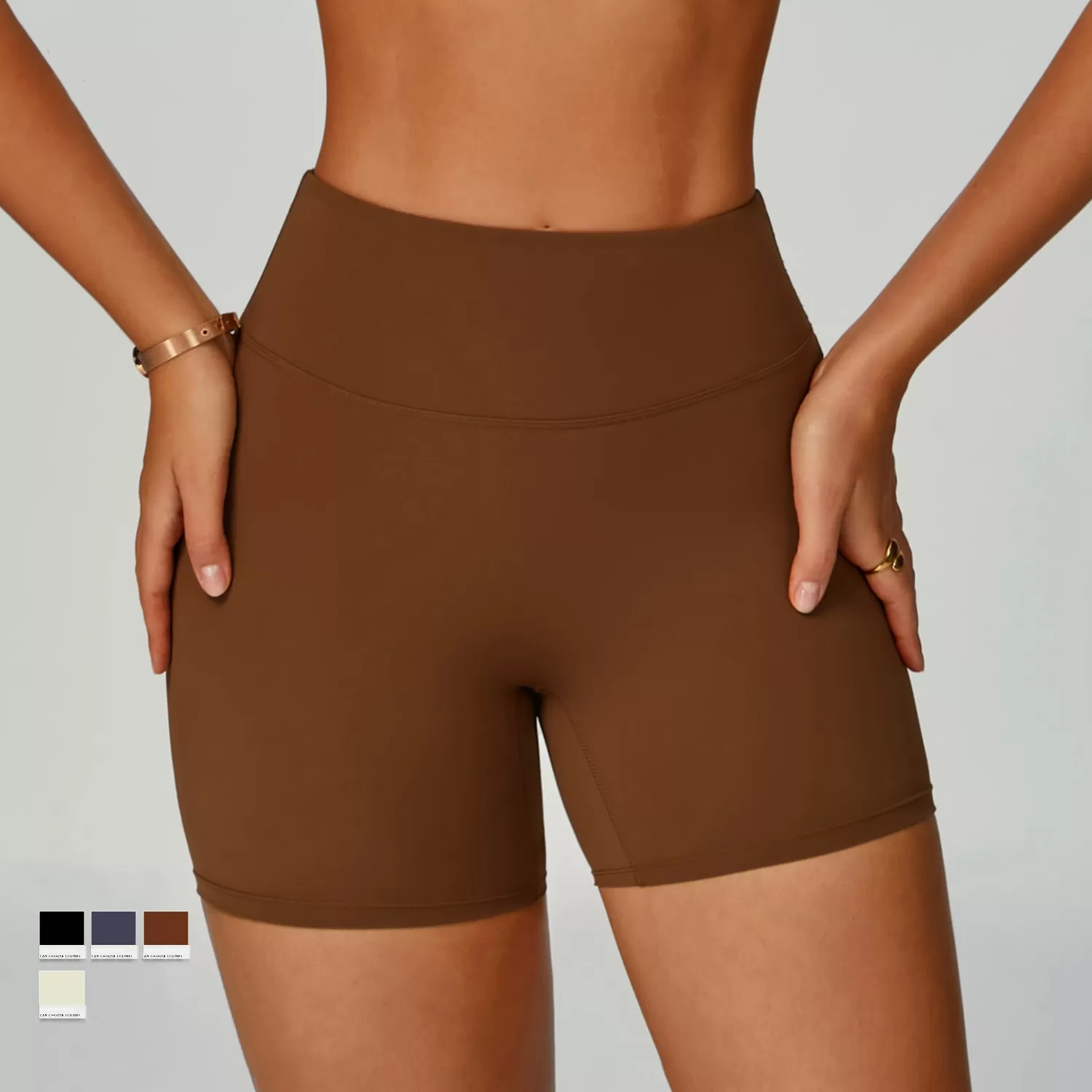 Quick Drying Yoga Wear High-Waist and Nude Feeling Workout Shorts  FGBEDK2029