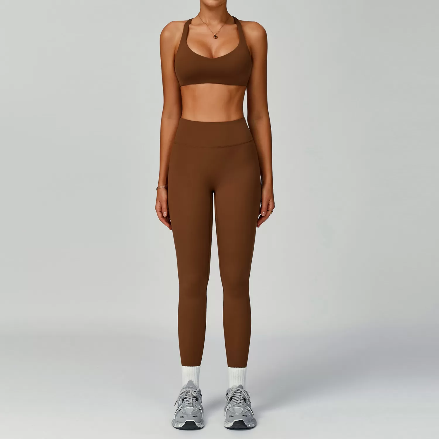 OEM Custom Fitness Yoga Shorts Leggings Cross Back Bra Yoga Set FGBTZ2029