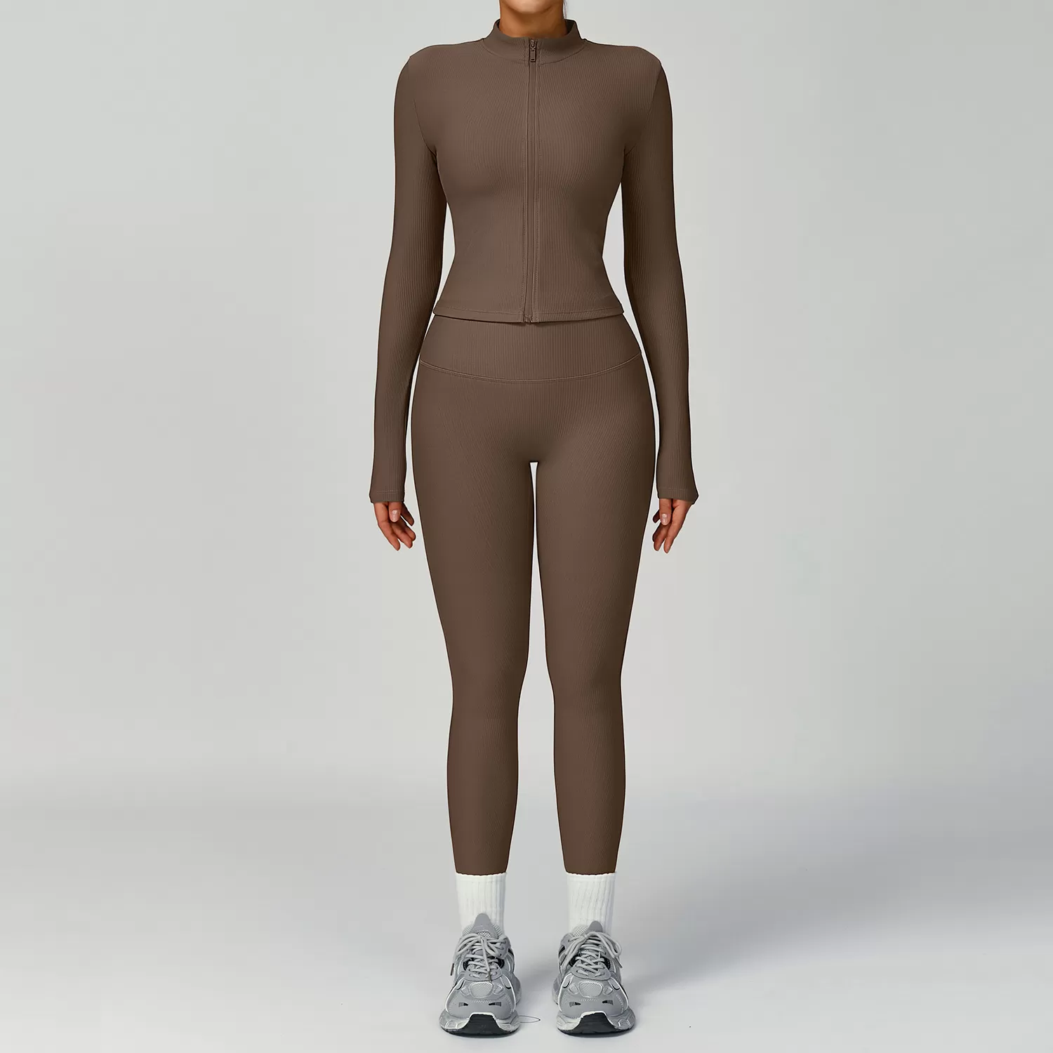 Yoga Suits Casual Fitness Women Fashion Solid Color Sport Yoga Sets FGBTZ3093
