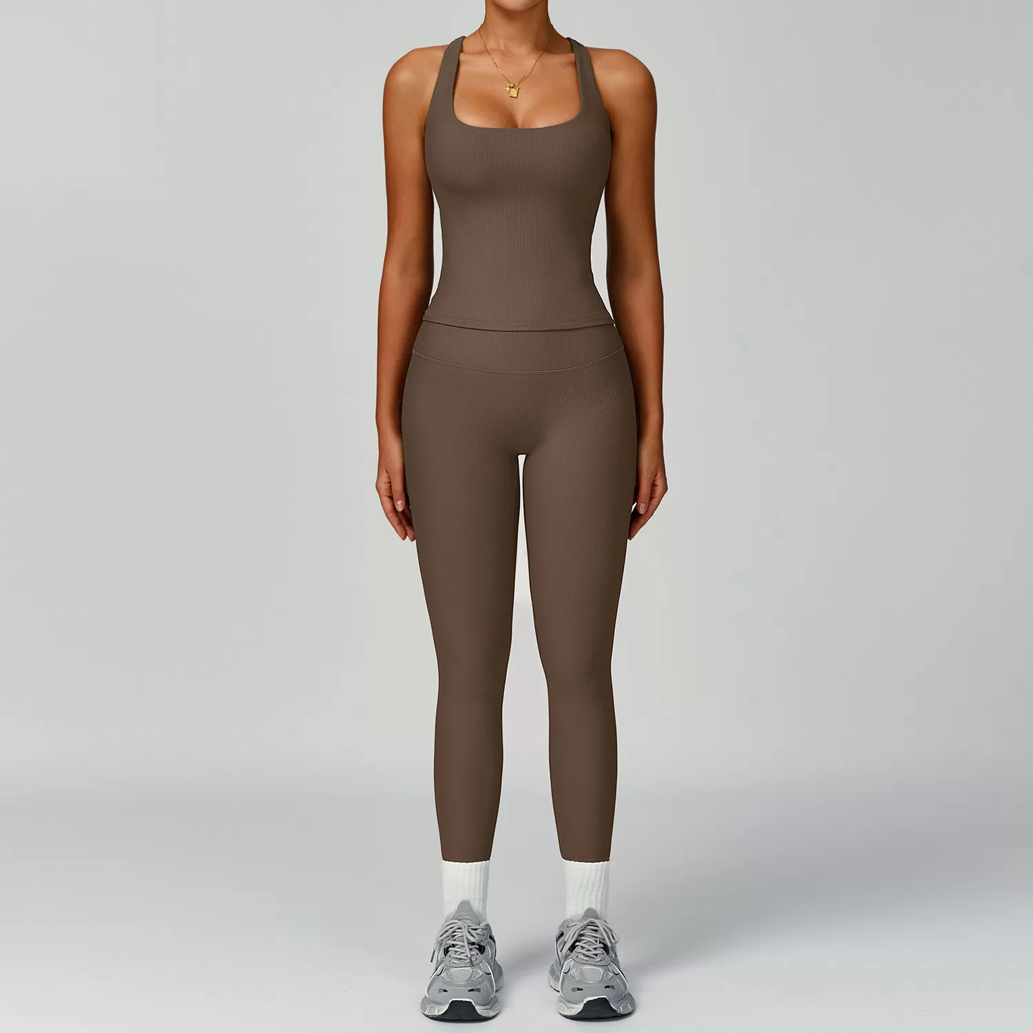Yoga Suits Casual Fitness Women Fashion Solid Color Sport Yoga Sets FGBTZ3093