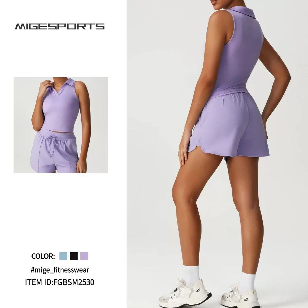 Yoga Sports Wear Activewear Tops with Shorts Custom Clothing Clothes FGBSM2530