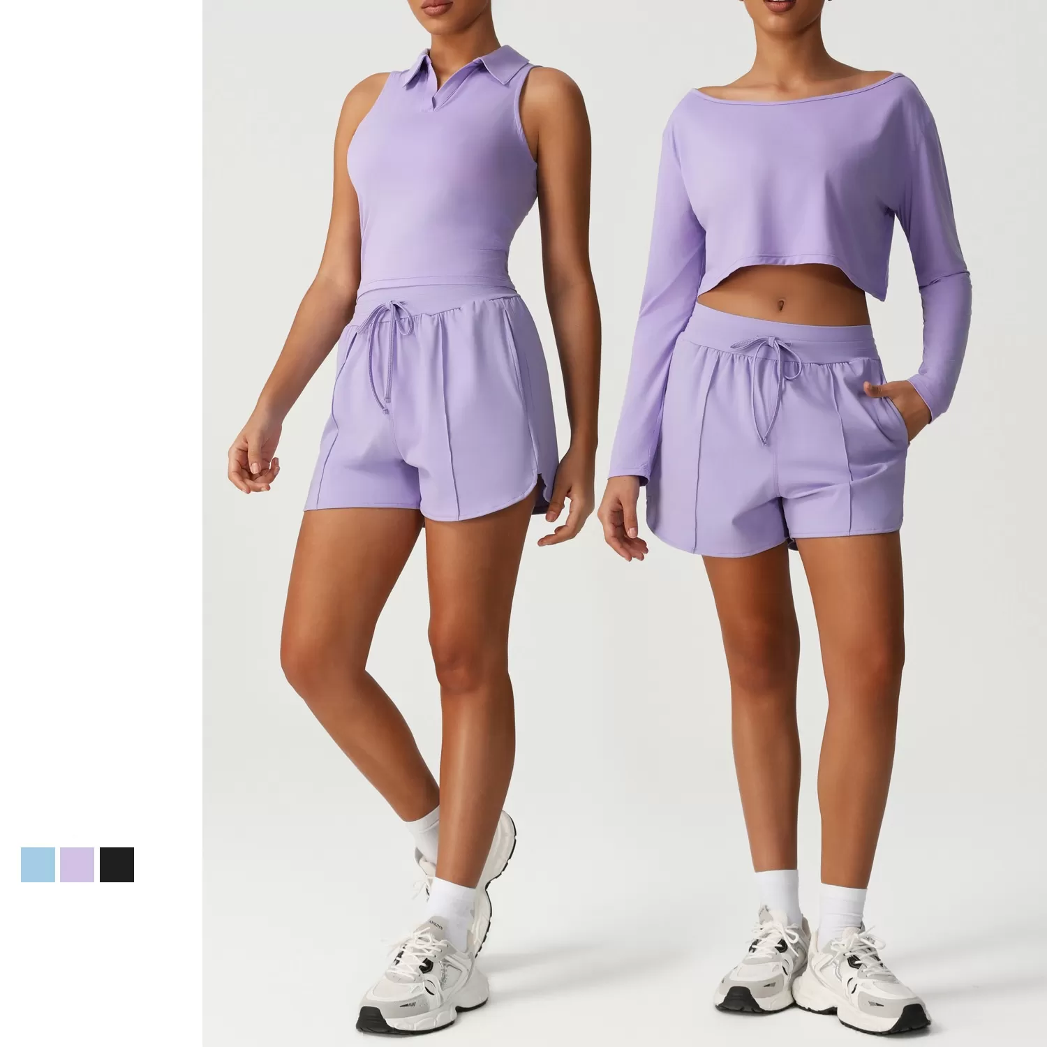 Yoga Sports Wear Activewear Tops with Shorts Custom Clothing Clothes FGBSM2530