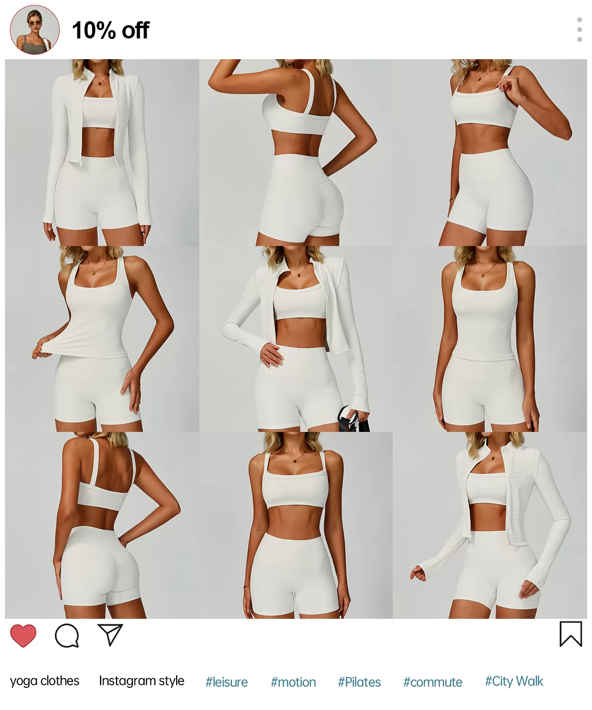 New In: Ribbed Fabric Yoga Set FGBTZ3093
