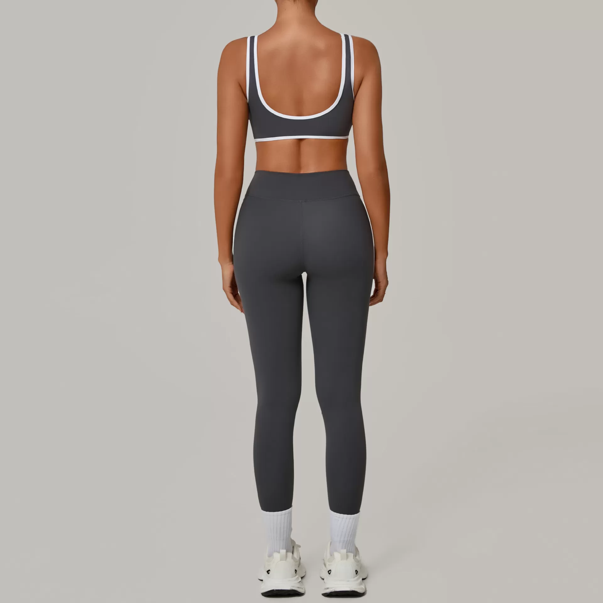 Women Gym Workout Set Sports Bra Crop Top and High Waist Leggings 2 Pieces Yoga Set FGB3914+4601