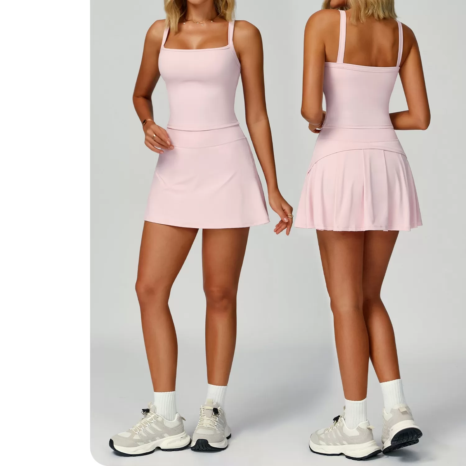 Sportswear Golf Clothing Tennis Dress Two Piece Set Tennis Skirt for Women FGBTZ2002