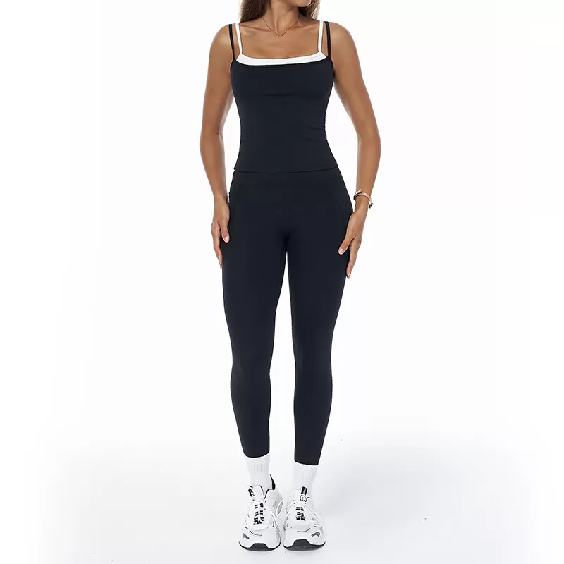 Women Yoga Fitness Wear Clothing Wear Yoga Suit Vest Long Leggings yoga set FGBTZ3092