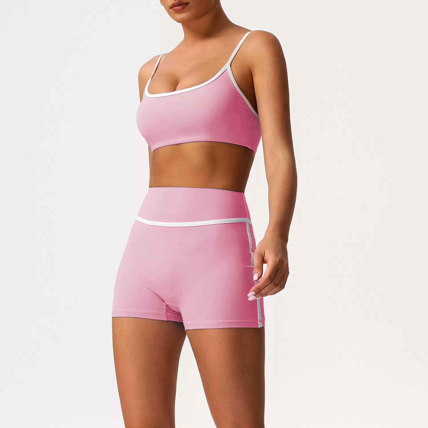 Pink bra+shorts