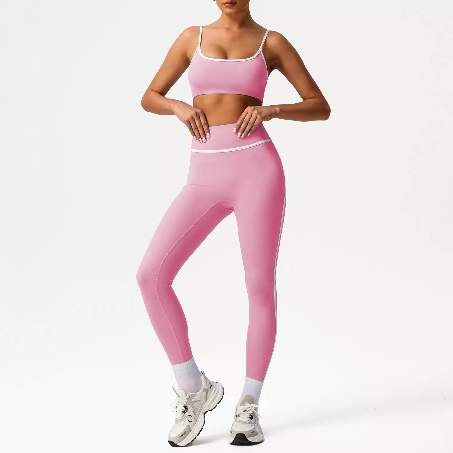 Pink bra+leggings