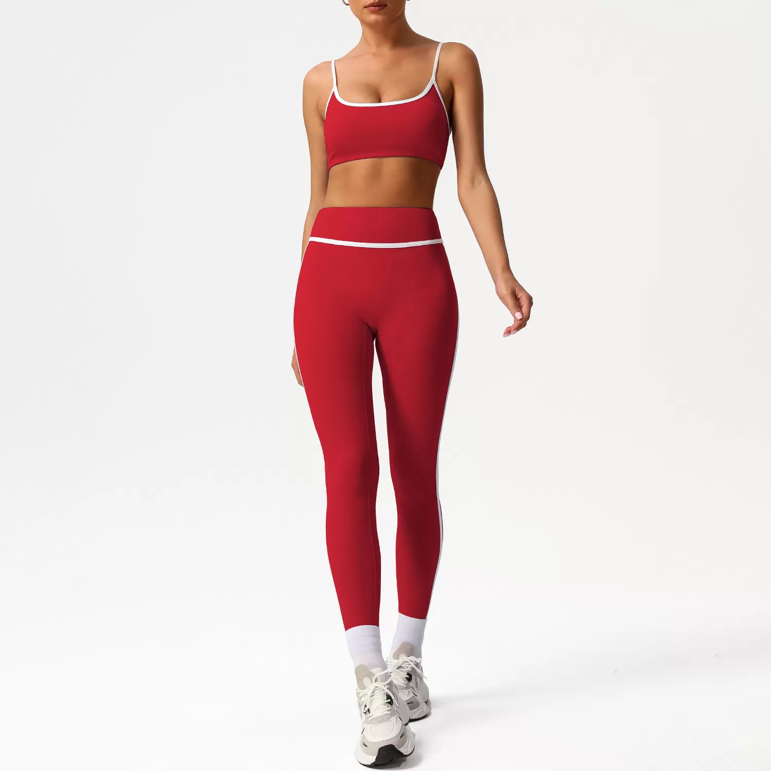 Red bra+leggings