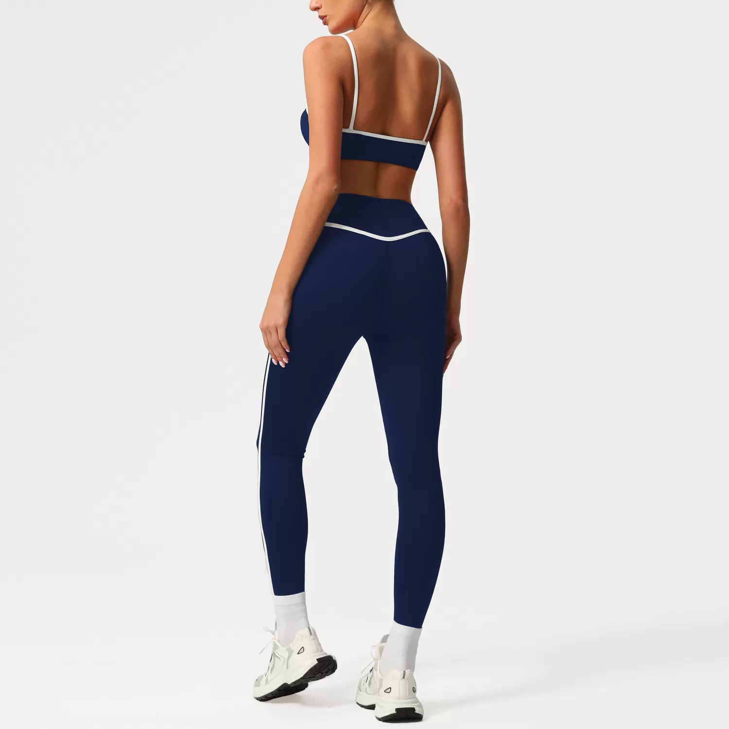 Custom Women Workout Fitness 2PCS Leggings Suit Hip Line Design Sportswear Gym Fitness Sets FGBSM2393