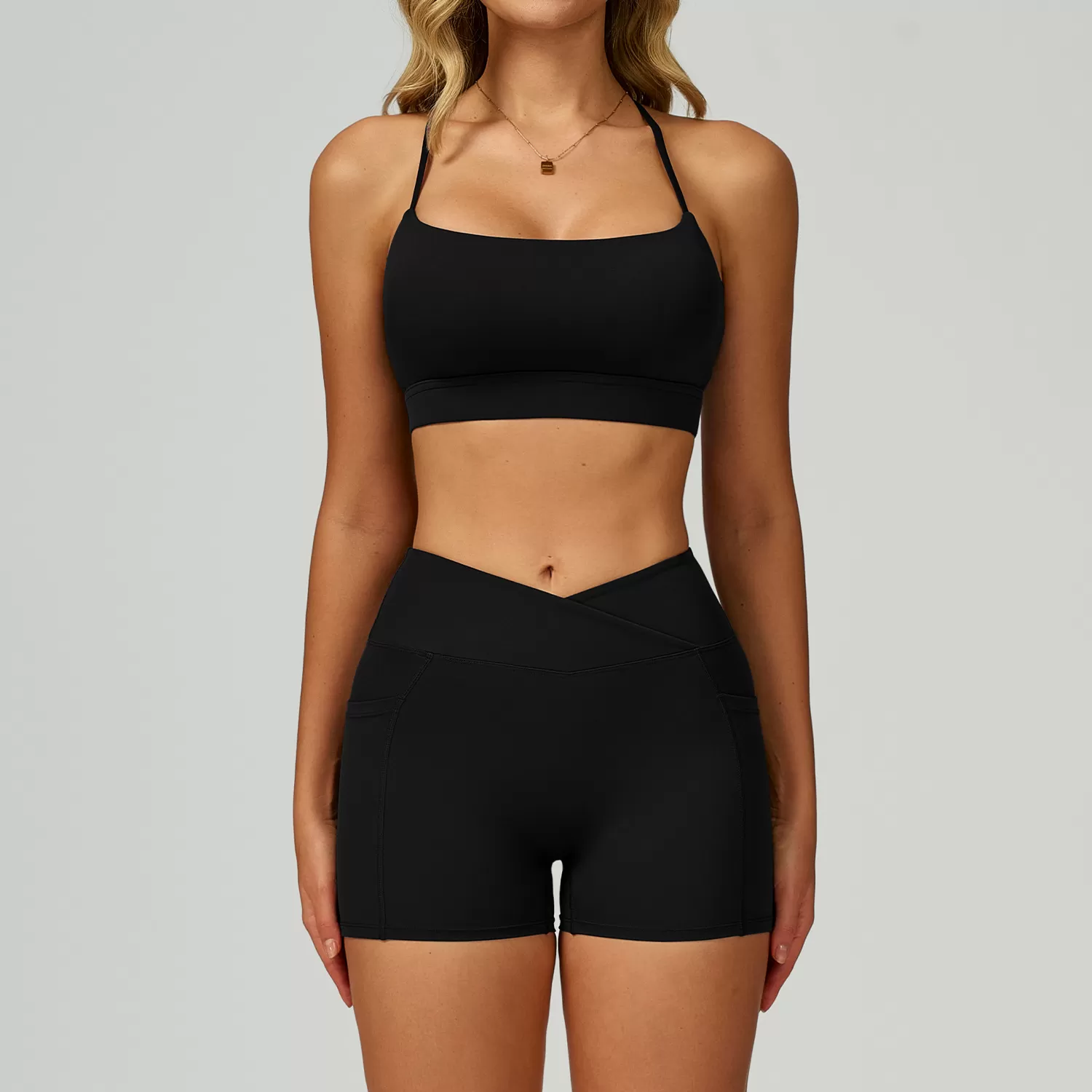 Black bra+shorts