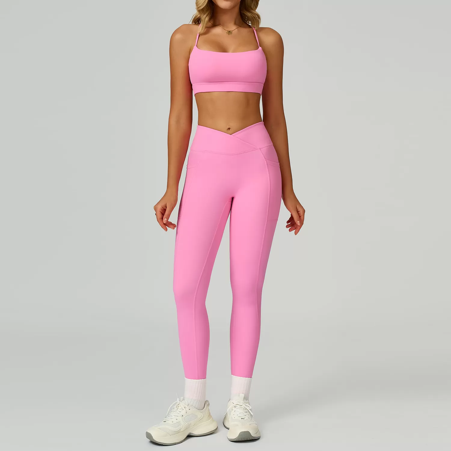 Pink  bra+leggings