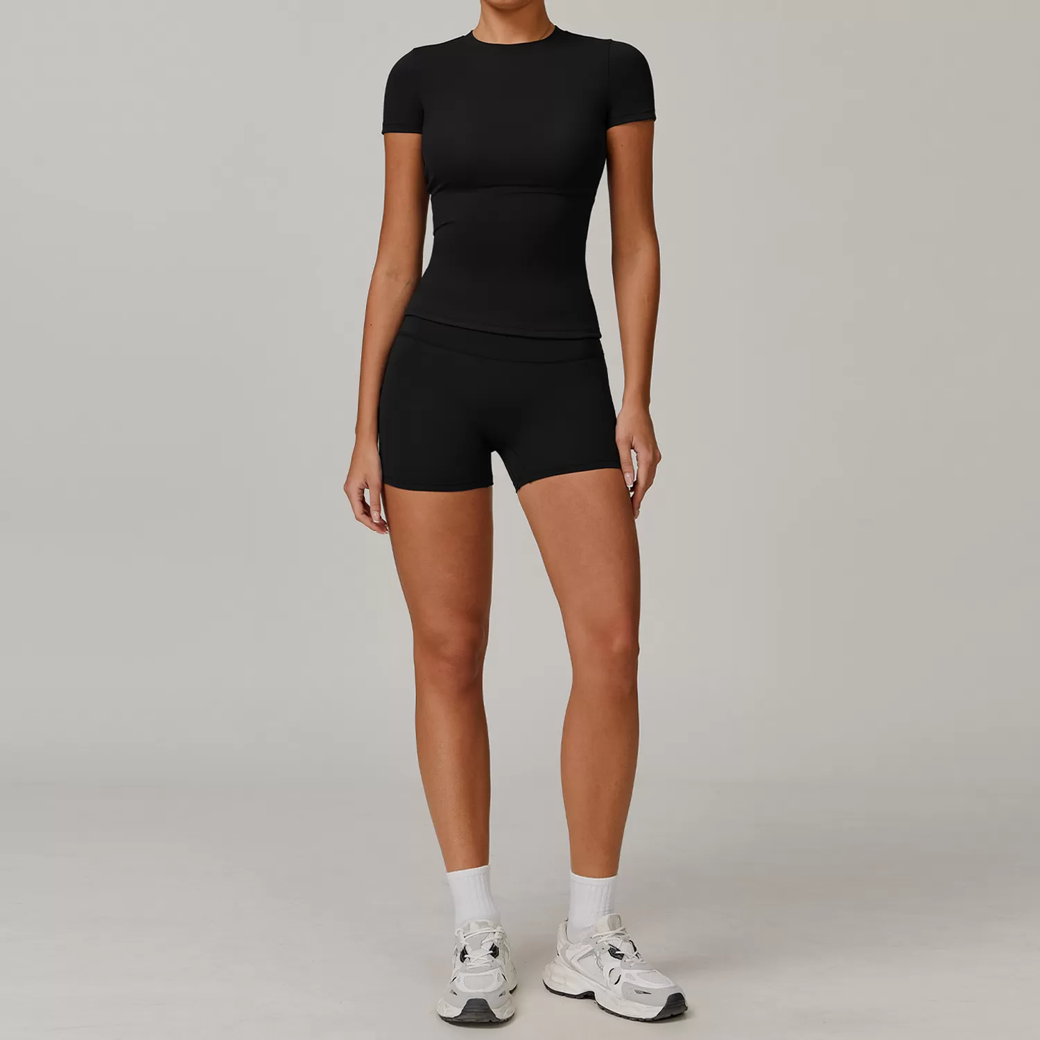 Women's Sports Solid Color Fitness Suit Yoga Sports Set FGBTZ8455