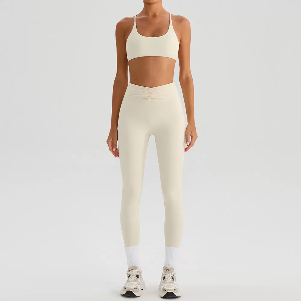 Beige bra+leggings