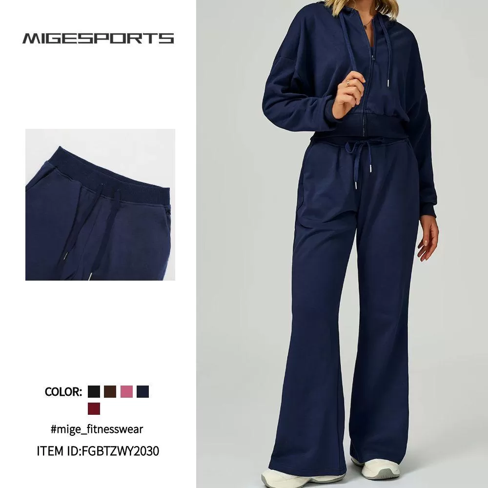 New  Sports Suits 3Piece Set with Hooded Jacket & Joggers for Outdoor Running Gym FGBTZWY2030