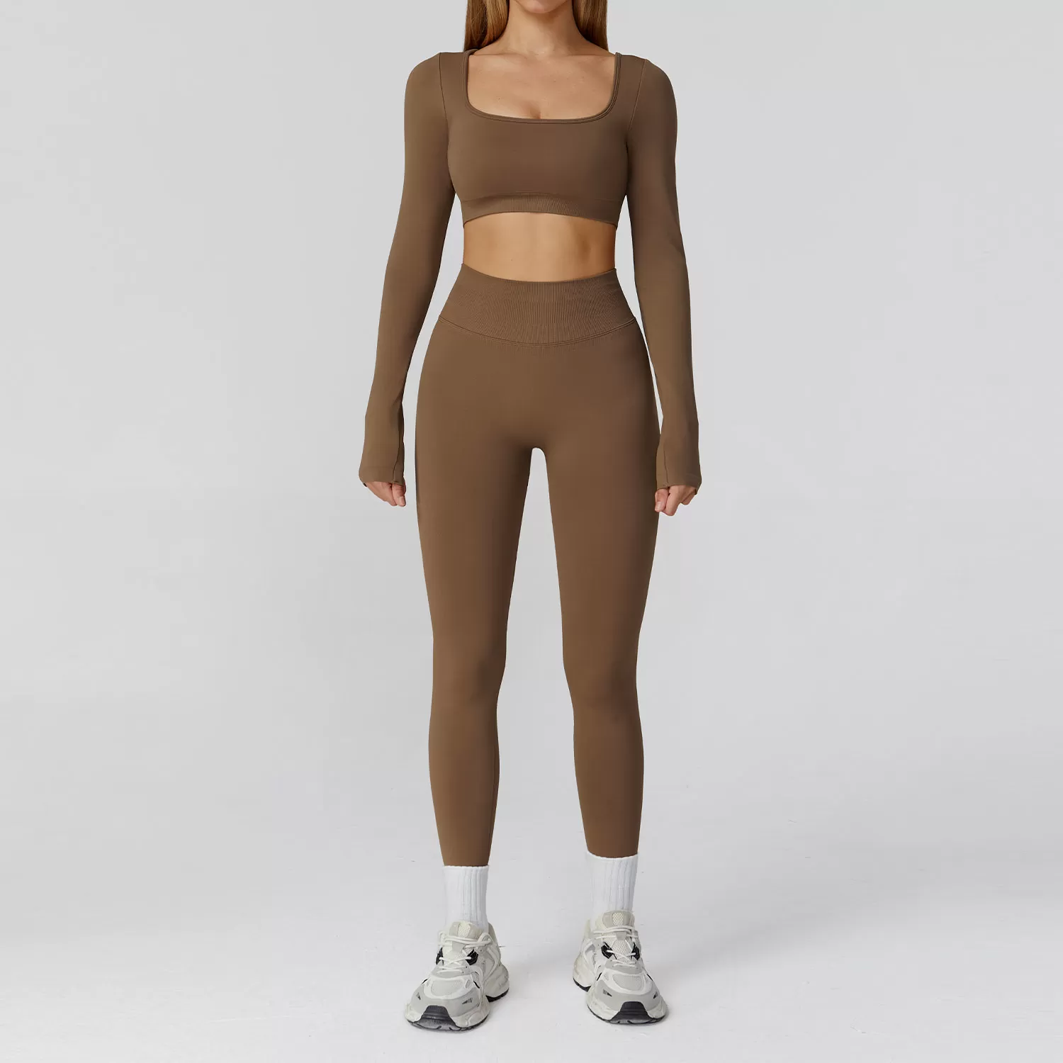 Brown Long Sleeves+Leggings
