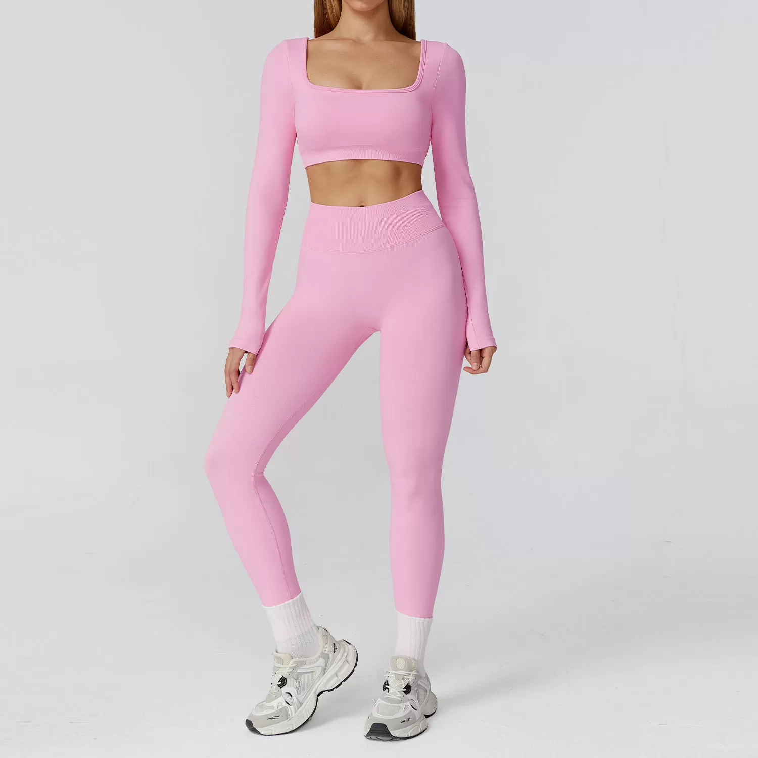 Pink Long Sleeves+Leggings