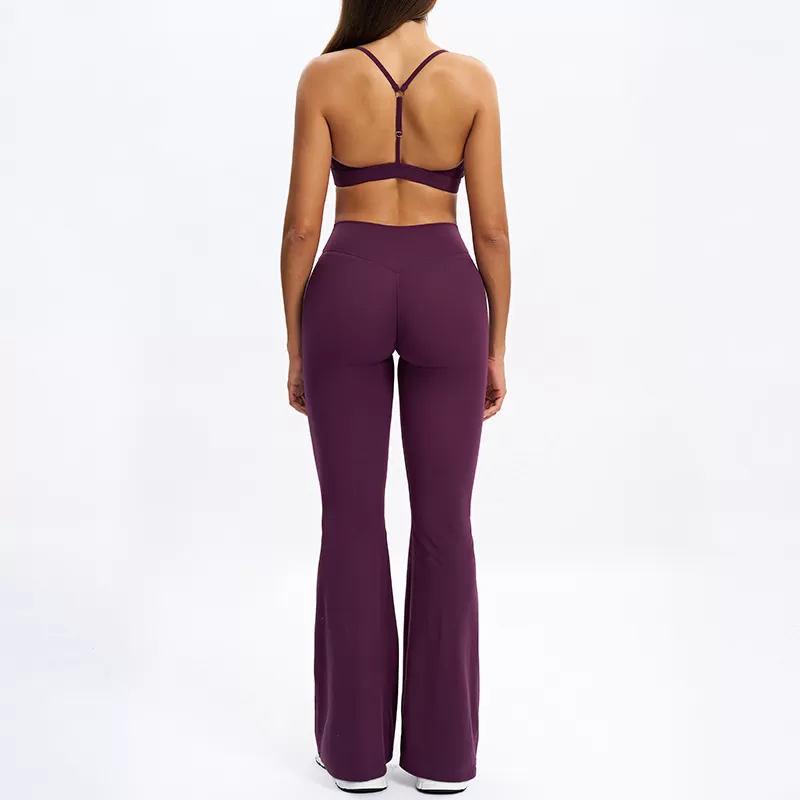 High Waist Scrunch Butt Leggings 6Piece Suit Gym Fitness Sets Yoga Clothing Set for Women FGBTZ9313