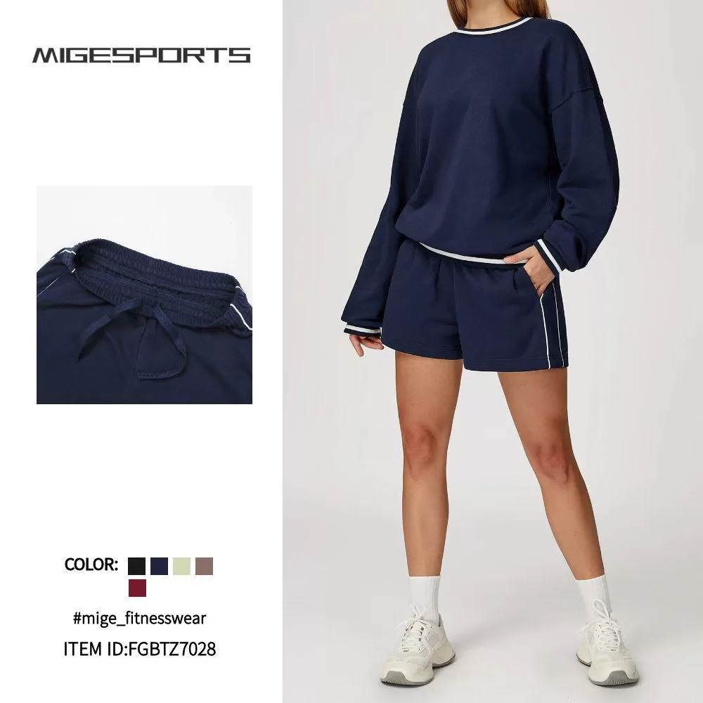 Fitness & Yoga Wear  Suit Long Sleeve Gym Jogger Sweatpants Sweatshirt Clothing Yoga Sports  Sets FGBTZ7028