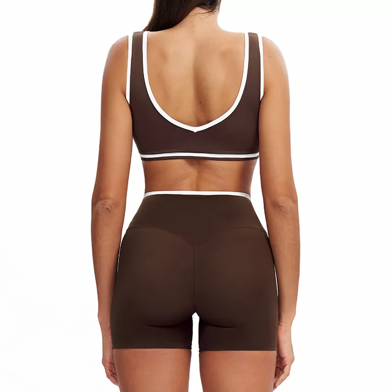 Active Wear Top Gym Yoga Sets Seamless  Fitness Sportswear Workout Sets for Women FGBTZ8843