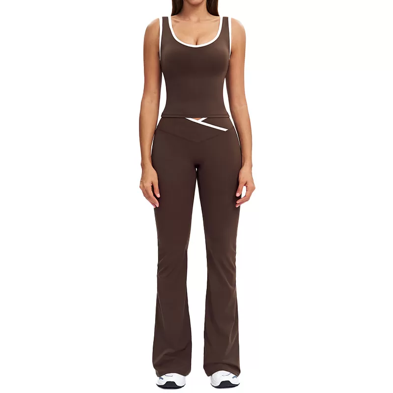 Active Wear Top Gym Yoga Sets Seamless  Fitness Sportswear Workout Sets for Women FGBTZ8843