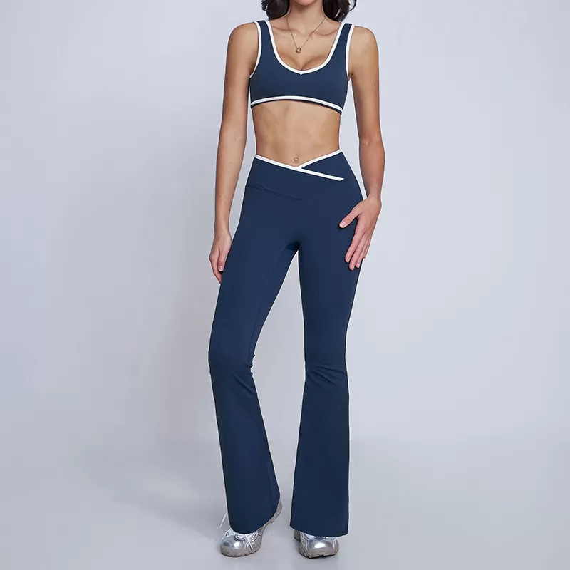 Active Wear Top Gym Yoga Sets Seamless  Fitness Sportswear Workout Sets for Women FGBTZ8843