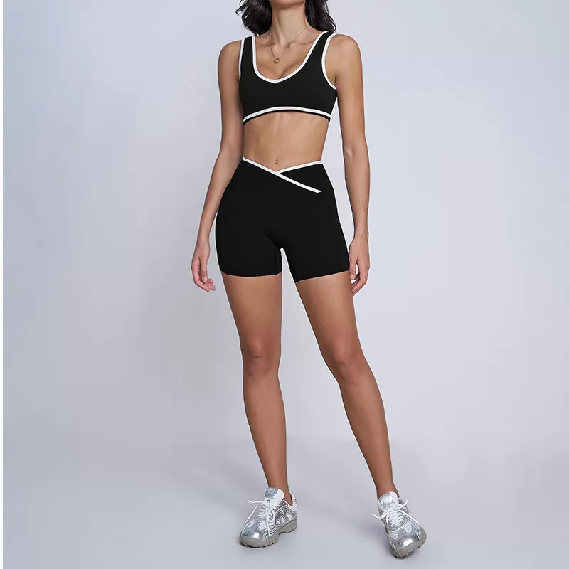 Active Wear Top Gym Yoga Sets Seamless  Fitness Sportswear Workout Sets for Women FGBTZ8843